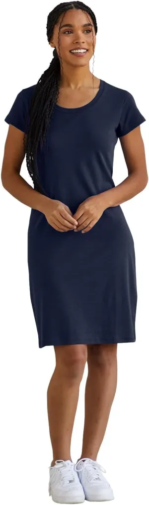 Women's Organic All-Cotton Scoop Neck T-Shirt Dress