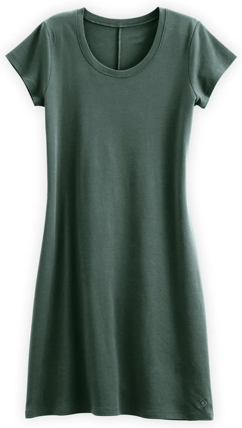Women's Organic All-Cotton Scoop Neck T-Shirt Dress
