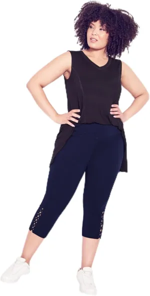 Women's Plus Size Cross Hem Legging