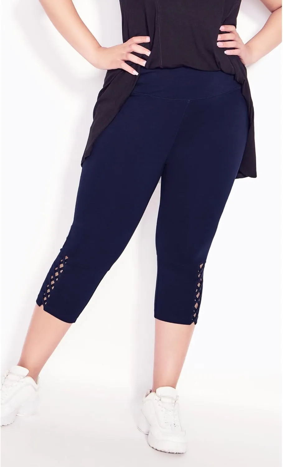 Women's Plus Size Cross Hem Legging