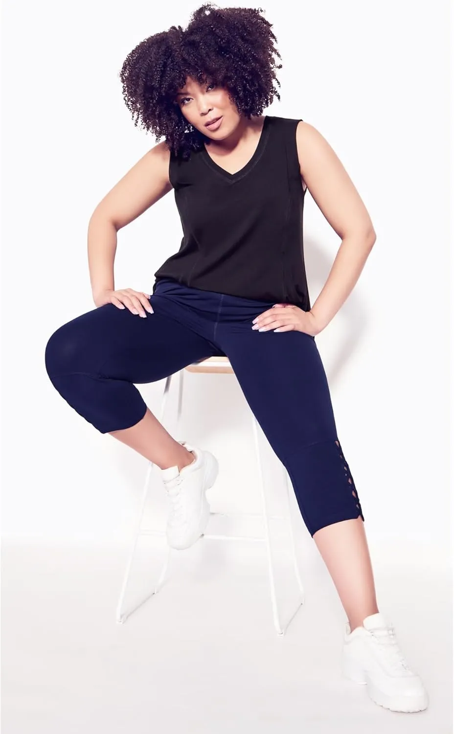 Women's Plus Size Cross Hem Legging