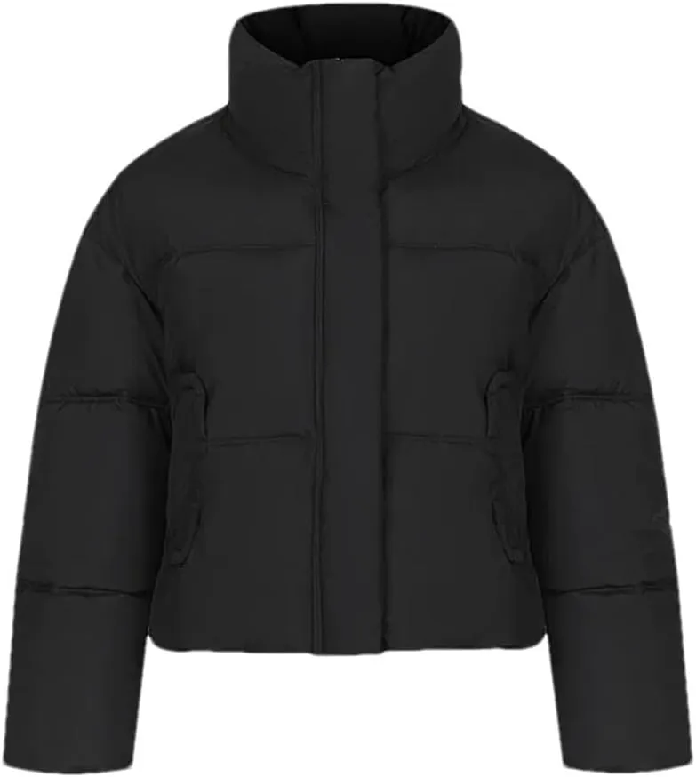 Women's Puffer Warm Jacket Short Removable Sleeve Down Cotton-Padded Clothes Thicken Jacket Coat