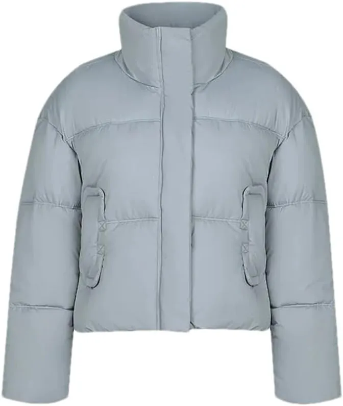 Women's Puffer Warm Jacket Short Removable Sleeve Down Cotton-Padded Clothes Thicken Jacket Coat