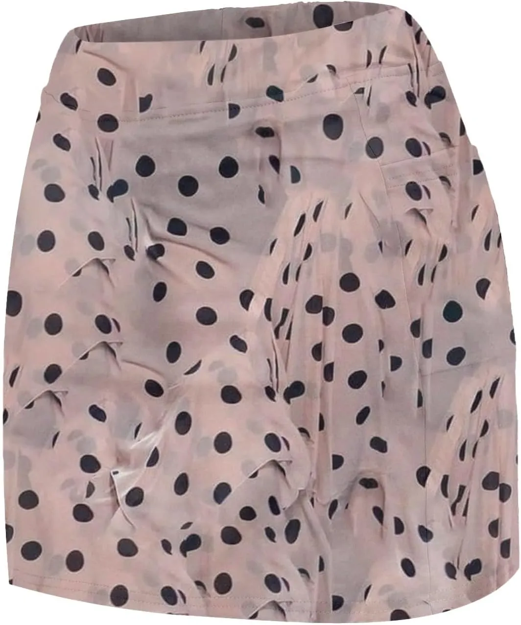 Women's Tennis Skorts Plus Size Polka Dot Printed Active Athletic Golf Skirts with Built in Shorts Workout 2 in 1 Activewear