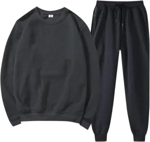 Women's Two Piece Tracksuit Long Sleeve Crewneck Long Sleeve Tops Long Pants Tracksuits