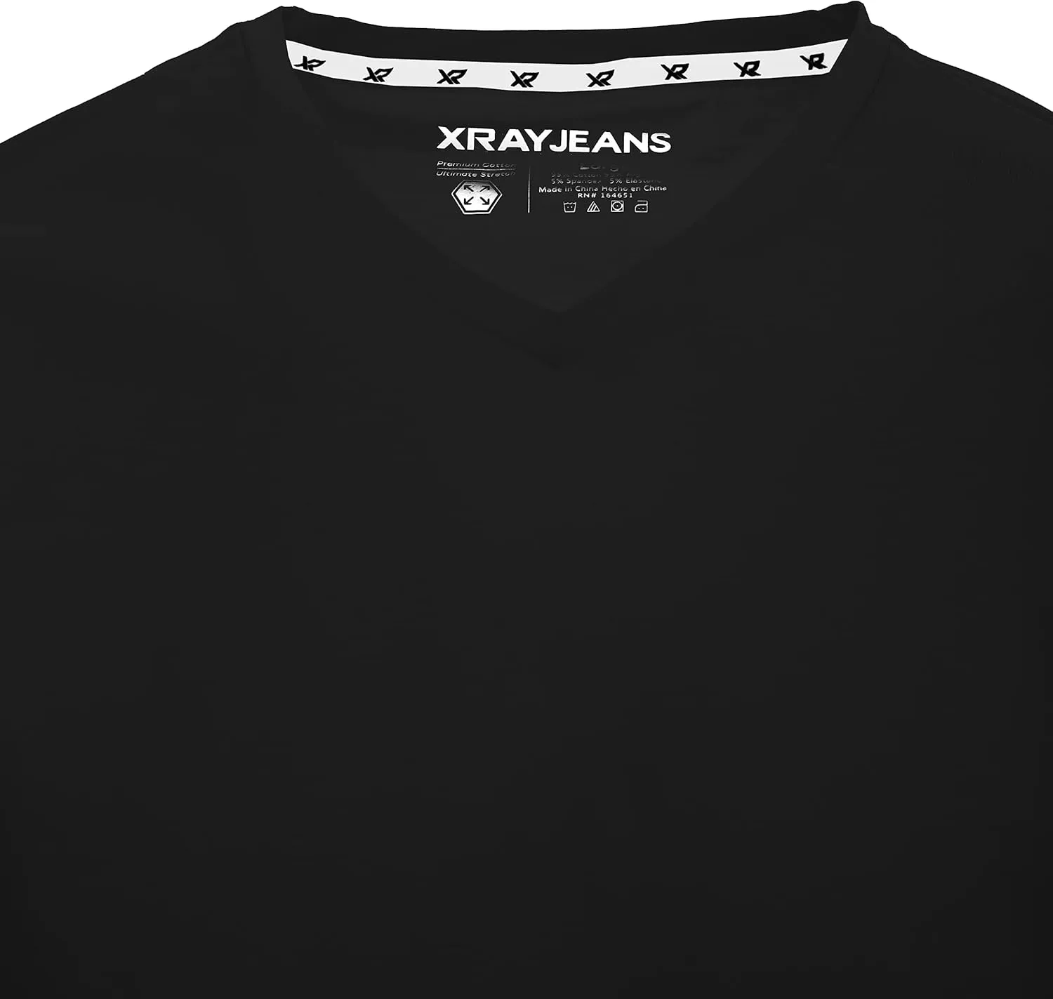 X RAY Men's V-Neck T-Shirts, Soft Cotton Short Sleeve Casual Slim Fit V Neck T Shirts for Men