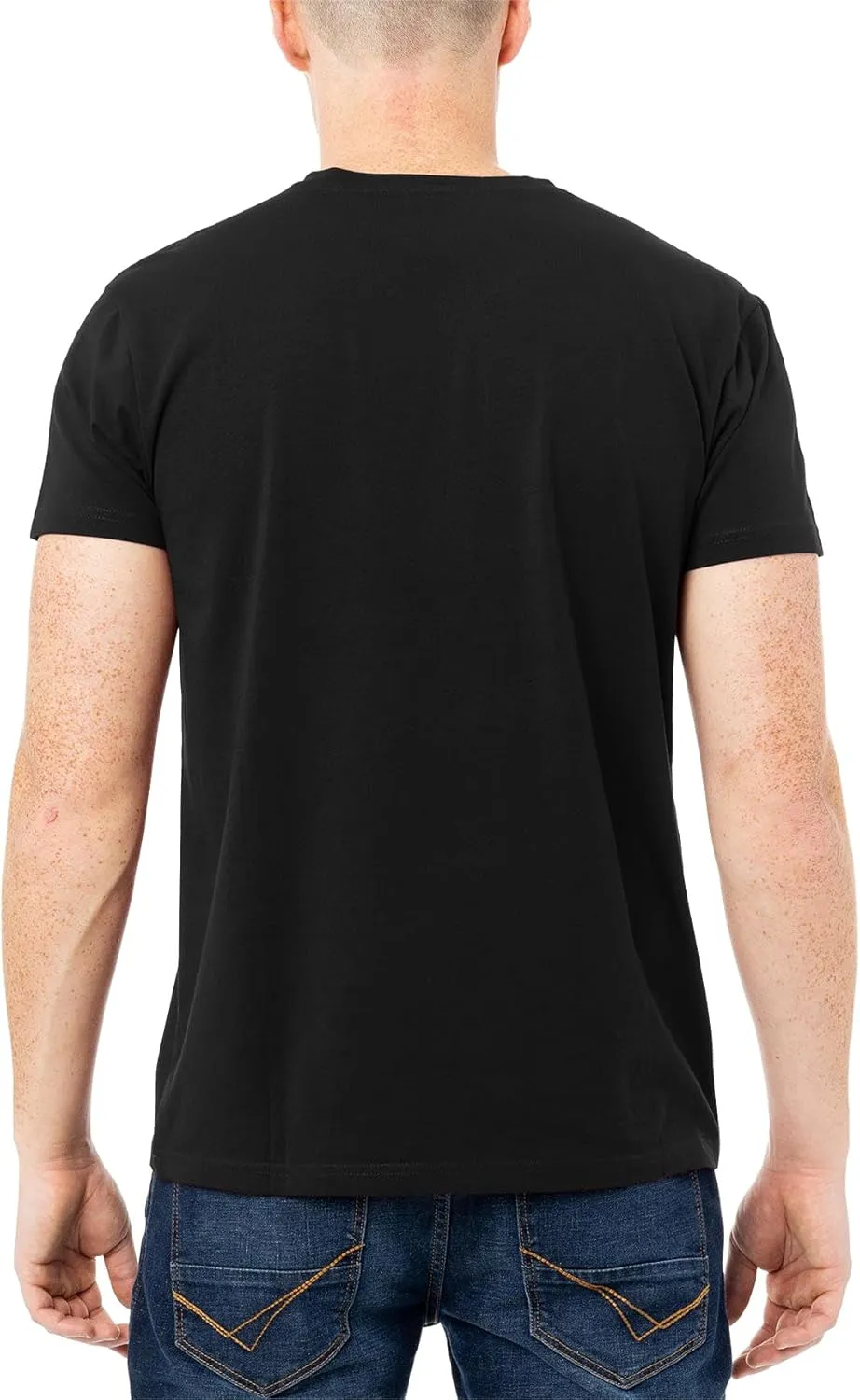 X RAY Men's V-Neck T-Shirts, Soft Cotton Short Sleeve Casual Slim Fit V Neck T Shirts for Men