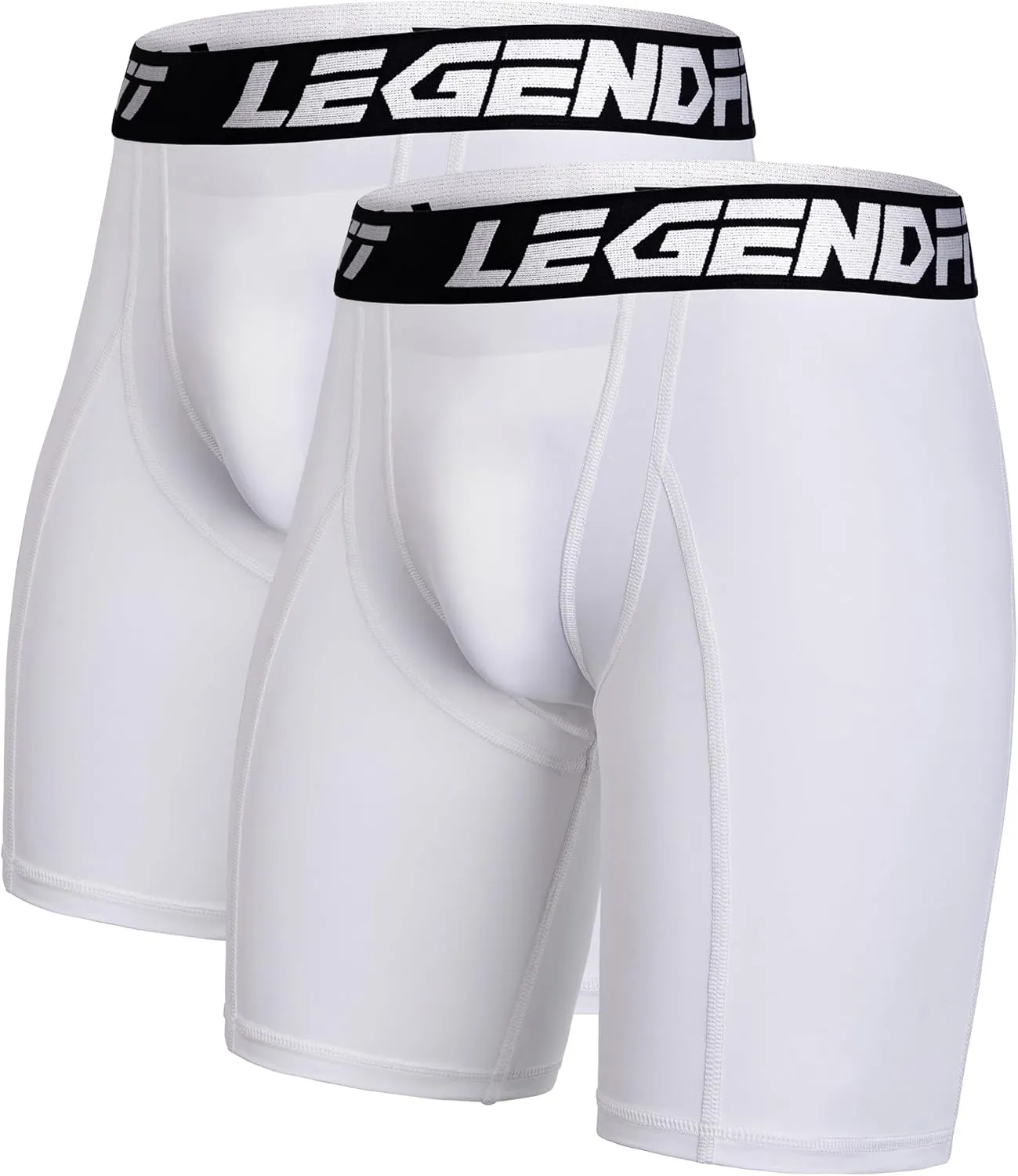Youth Boys Baseball Compression Underwear w/Cup Pocket(NO Cup) Protective Athletic Shorts Football - 2 Pack